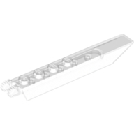 Lego kostka (kostička) 1x8 zkosená s panty, průhledná čirá (4522776, 4182186)